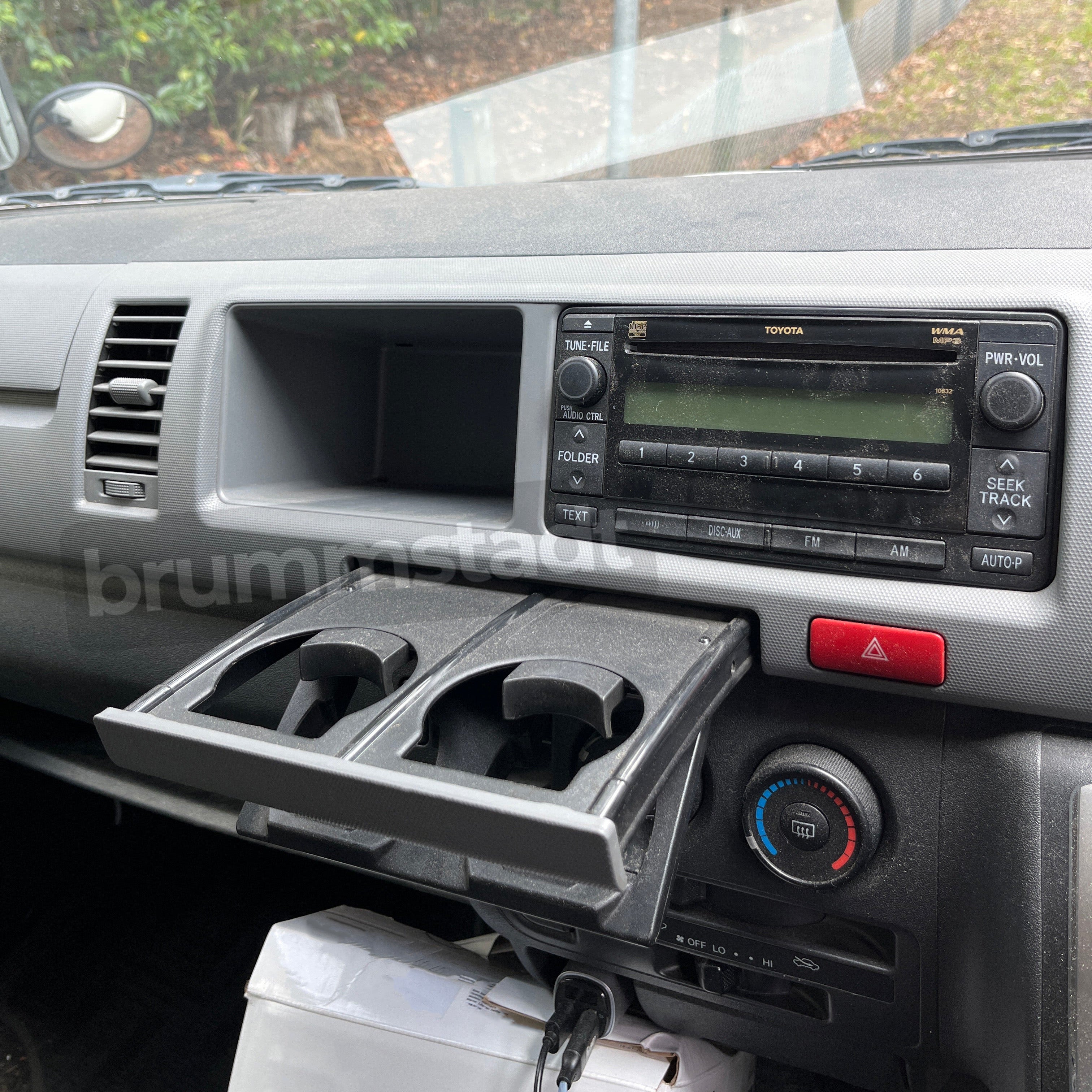Silver Trim Stereo + Left Storage Pocket